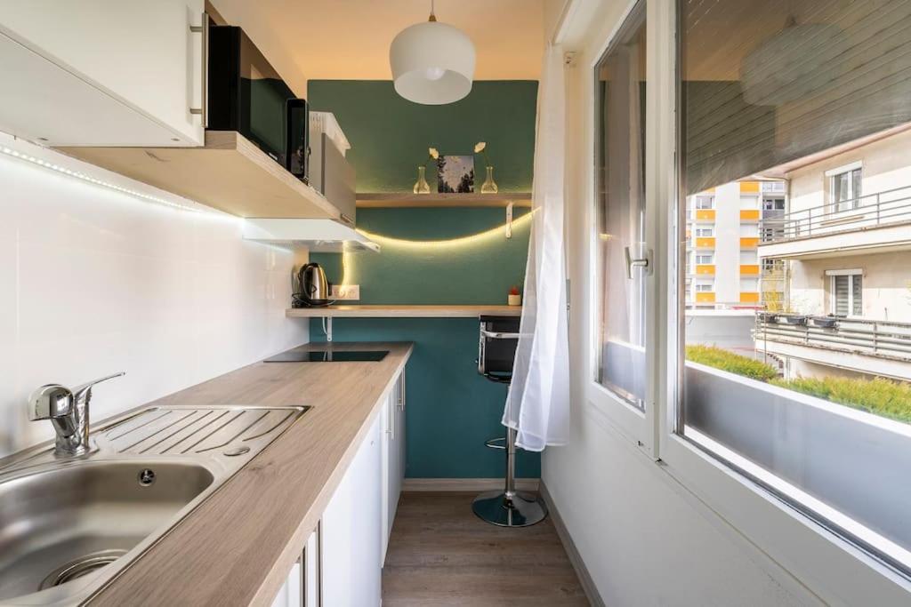 Studio Cosy Proche Du Centre + Parking Gratuit 克吕斯 外观 照片